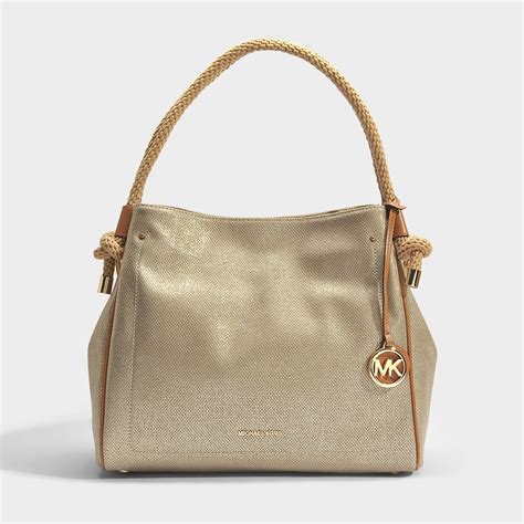 michael kors jane canvas tote|Michael Kors large grab bag.